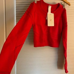 Fabletics Workout Long-sleeve Crop Top
